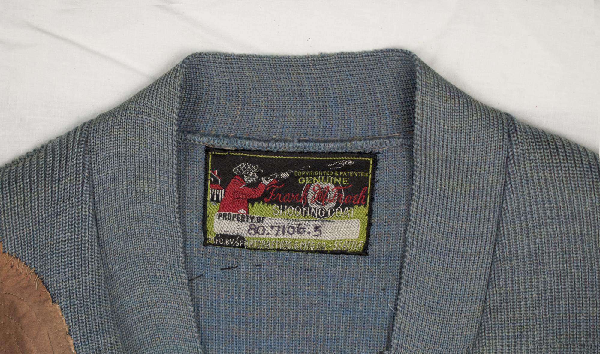 Image of Blue skeet shooting sweater, ca. 1940s